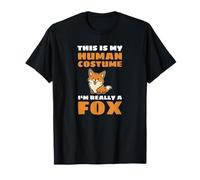 This is My Human Costume I'm Really A Fox Renard T-Shirt