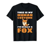 This is My Human Costume I'm Really A Fox Renard T-Shirt