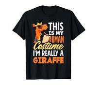 This is My Human Costume Im Really A Girafe Amusant Halloween T-Shirt