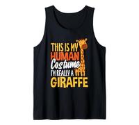 This is My Human Costume Im Really A Girafe Halloween Débardeur