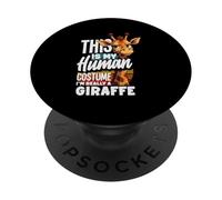 This is My Human Costume Im Really A Girafe Halloween PopSockets PopGrip Adhésif