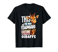 This is My Human Costume Im Really A Girafe Halloween T-Shirt
