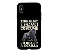 This is My Human Costume I'm Really A Gorilla Coque pour iPhone X/XS