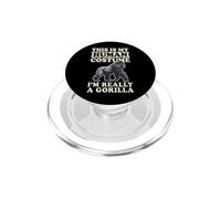 This is My Human Costume I'm Really A Gorilla PopSockets PopGrip pour MagSafe