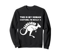 This is My Human Costume, I'm Really A Kangouroo Lover Funny Sweatshirt