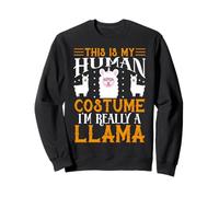 This Is My Human Costume Im Really A Llama Sweatshirt