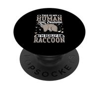 This is My Human Costume I'm Really A Raton Laveur PopSockets PopGrip Adhésif