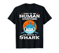 This is My Human Costume I'm Really A Shark Halloween T-Shirt