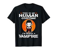 This is My Human Costume I'm Really A Vampire Halloween T-Shirt