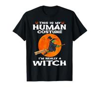 This is My Human Costume I'm Really A Witch Halloween T-Shirt