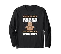 This is My Human Costume I'm Really A Wombat Australie Fun Manche Longue