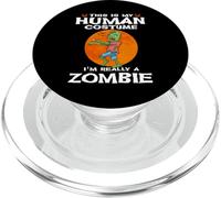 This is My Human Costume I'm Really A Zombie Halloween PopSockets PopGrip pour MagSafe