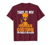 This is My Human Costume I'm Really an Alien Halloween T-Shirt