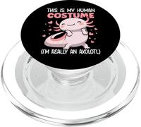This is My Human Costume Im Really an Axolotl PopSockets PopGrip pour MagSafe