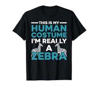 This is My Human Costume Je suis Vraiment Un Amoureux des zèbres T-Shirt Graphique avec Valeur