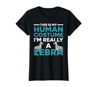 This is My Human Costume Je suis Vraiment Un Amoureux des zèbres T-Shirt Graphique avec Valeur