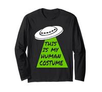 This is My Human Costume - Vaisseau Spatial Extraterrestre OVNI Halloween ET Manche Longue