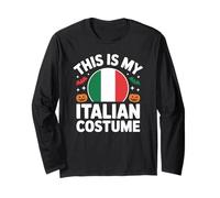 This is My Italian Costume Drapeau de l'Italie Costume d'halloween Facile Manche Longue