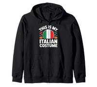 This is My Italian Costume Drapeau de l'Italie Costume d'halloween Facile Sweat à Capuche