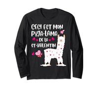 This is my lama Pyjama Saint-Valentin Manche Longue