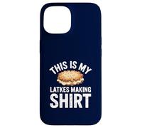 This is My Latkes Making Shirt Funny Hanukkah Pato Pancake Coque pour iPhone 15
