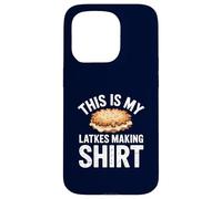 This is My Latkes Making Shirt Funny Hanukkah Pato Pancake Coque pour iPhone 15 Pro