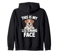 This is My Listening Face Dog Humour Sweat à Capuche
