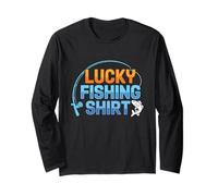 This Is My Lucky Fishing Fisherman - Pêcheur rétro porte-bonheur Manche Longue