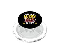 This is My Lucky Shirt Casino Machine à sous de Poker PopSockets PopGrip pour MagSafe