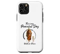 This is My Peaceful Day - Walk for Peace Monks & Aloka Dog Coque pour iPhone 11 Pro