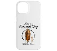 This is My Peaceful Day - Walk for Peace Monks & Aloka Dog Coque pour iPhone 14