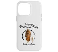 This is My Peaceful Day - Walk for Peace Monks & Aloka Dog Coque pour iPhone 14 Pro Max