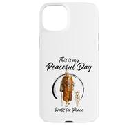 This is My Peaceful Day - Walk for Peace Monks & Aloka Dog Coque pour iPhone 15 Plus