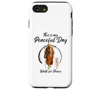 This is My Peaceful Day - Walk for Peace Monks & Aloka Dog Coque pour iPhone SE (2020) / 7/8