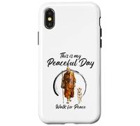 This is My Peaceful Day - Walk for Peace Monks & Aloka Dog Coque pour iPhone X/XS