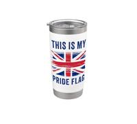 This is My Pride Flag - Patriot of UK Graphic British Gobelet isotherme en acier inoxydable double paroi