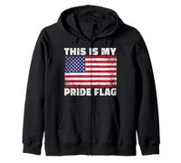 This is My Pride Flag Patriotic 4th of July American Flag Sweat à Capuche