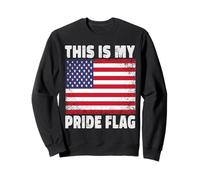 This is My Pride Flag Patriotic 4th of July American Flag Sweatshirt