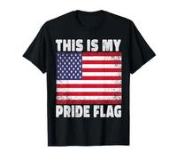 This is My Pride Flag Patriotic 4th of July American Flag T-Shirt