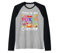 This is My Purim Costume Funny Jewish Manche Raglan