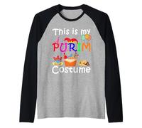 This is My Purim Costume Funny Jewish Manche Raglan