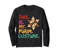 This is My Purim Costume Jewish Hamantaschen Magen David Manche Longue