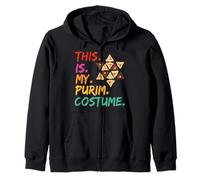 This is My Purim Costume Jewish Hamantaschen Magen David Sweat à Capuche