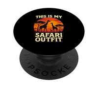 This is My Safari Outfit Shirt Cool African Safari Lovers PopSockets PopGrip Adhésif