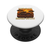 This is My Safari Outfit Shirt Cool African Safari Lovers PopSockets PopGrip Adhésif