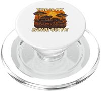 This is My Safari Outfit Shirt Cool African Safari Lovers PopSockets PopGrip pour MagSafe