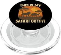 This is My Safari Outfit Shirt Cool African Safari Lovers PopSockets PopGrip pour MagSafe