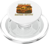 This is My Safari Outfit Shirt Cool African Safari Lovers PopSockets PopGrip pour MagSafe