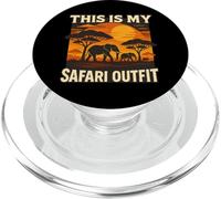 This is My Safari Outfit Shirt Cool African Safari Lovers PopSockets PopGrip pour MagSafe