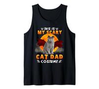 This is My Scary Cat Dad Costume Halloween British Shorthair Débardeur